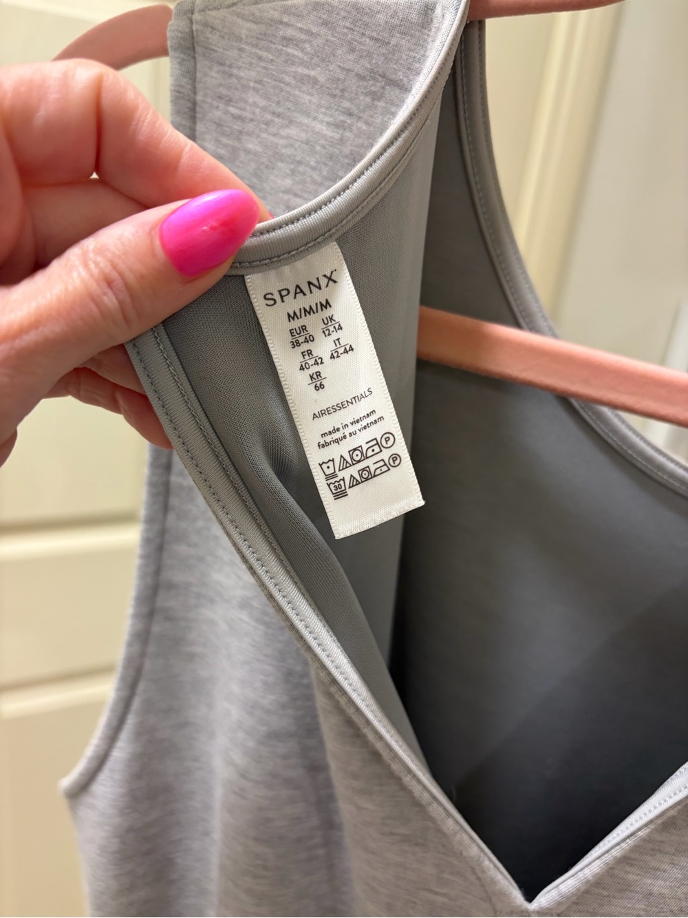 SPANX Sleeveless Wide-Leg Jumpsuit in Light Gray - Picture 4 of 4
